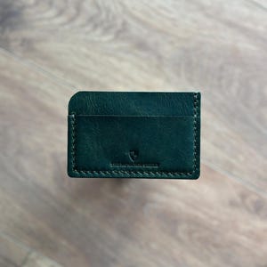 Schlanker Kartenhalter aus Leder / Minimalistischer Kreditkartenhalter / Handgemachter Kartenhalter / Visitenkartenhalter / Herren Geldbörse Geschenk für ihn sie