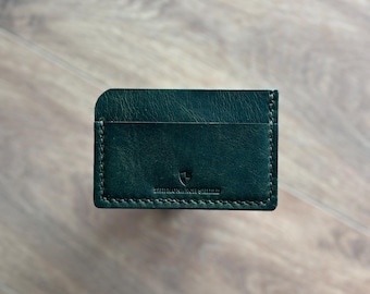 Titular de la tarjeta de cuero delgado / Cartera minimalista del titular de la tarjeta de crédito / Titular de la tarjeta hecha a mano / Titular de la tarjeta de visita / Regalo de la cartera de los hombres para él ella