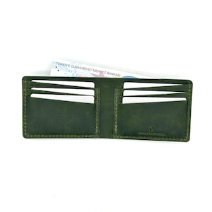 Cartera de cuero hecha a mano / Cartera plegable de cuero de primera calidad / Cartera grabada Cartera clásica para hombre / Cartera de cuero de plena flor / Regalo de aniversario