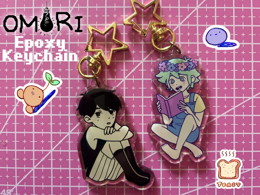 Omori & Basil Epoxy Keychains - Etsy