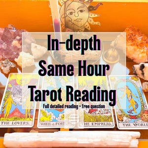 Same Hour Tarot reading Intuitive Insight Psychic Reading, Fast Delivery, Spiritual Message, Energy Reading, Love & Life Clarity