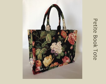 New! Book Tote Bag / PDF Sewing Project / Sewing Tutorial / Handbag Purse / DIY Craft / Instant Download / Sewing Project