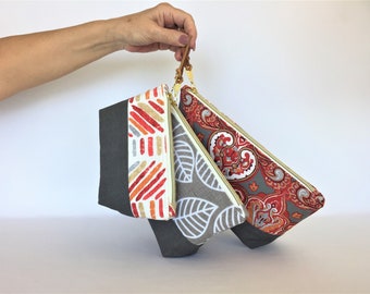 Zipper Pouch 3 sizes PDF Sewing Project / Sewing Tutorial/ Boxy Toiletry Bag / Cosmetic Bag / DIY Craft / Instant Download / Project Pouch