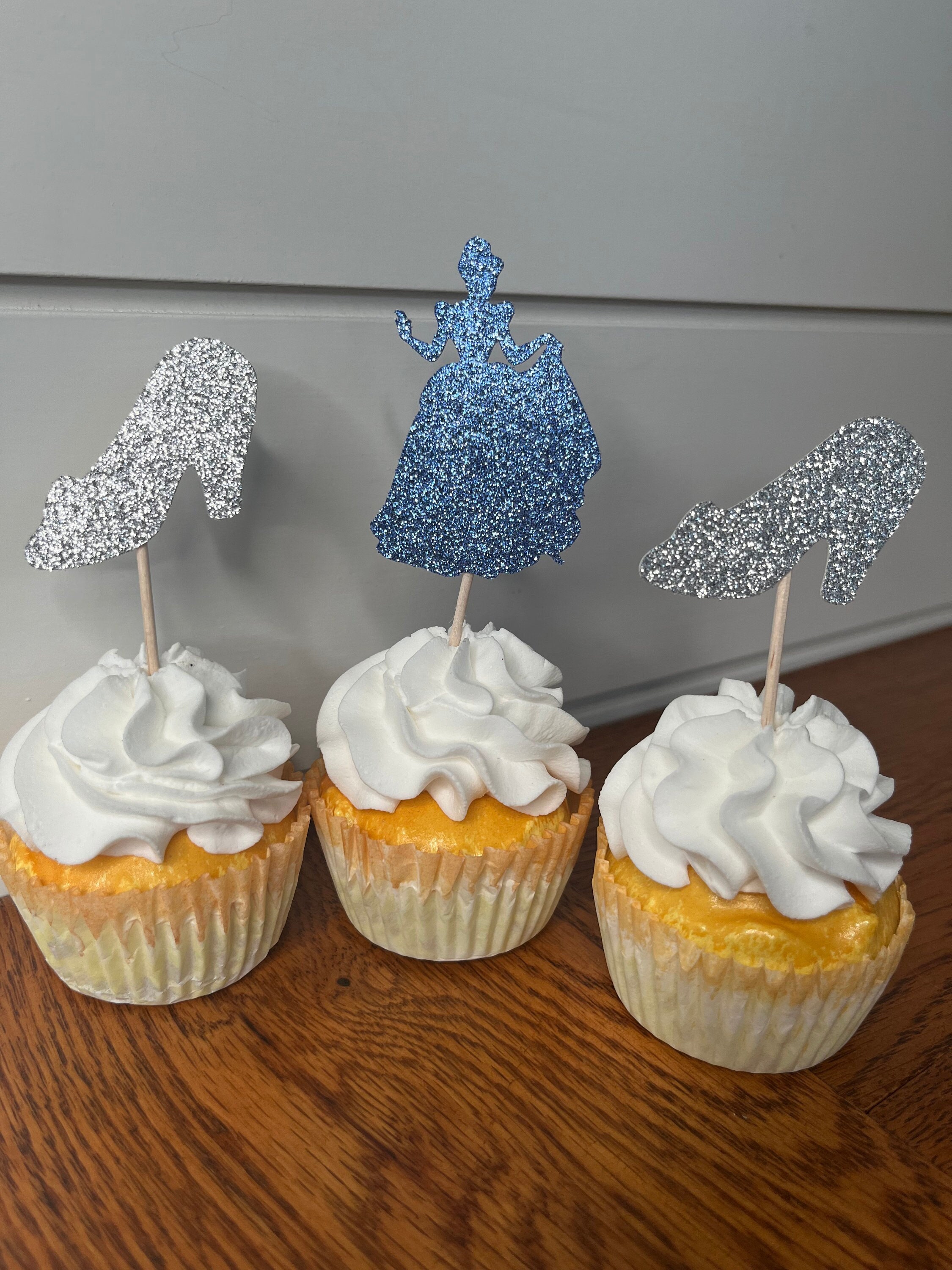 Princess cupcake toppers princess party cinderella cupcake toppers cinderella party decorations princess birthday