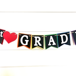 First Day of school banner, custom school banner, custom grade banner, classroom decor, first day of school, school custom, teacher gift