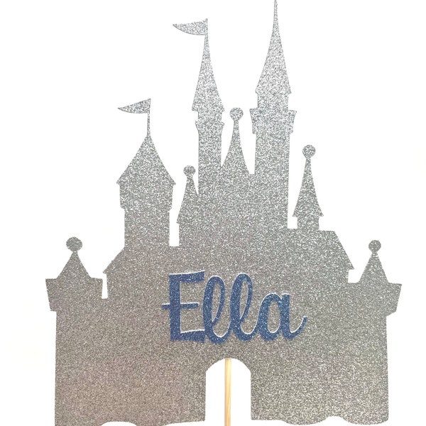 Castle Caketopper with custom name