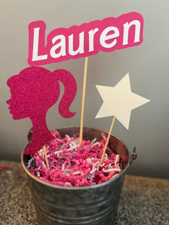Barbie silhouette birthday party supplies hot sale
