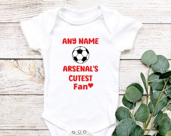 Arsenal Daddy or Grandad Gooner Baby Grow Vest Top 