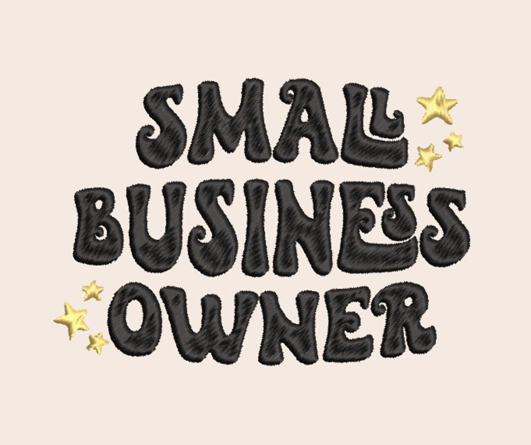 Small Business Owner Embroidery File Etsy