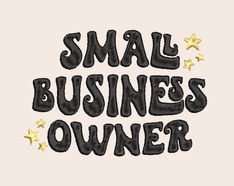Small Business Owner Embroidery file