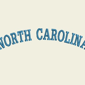 North Carolina Embroidery file
