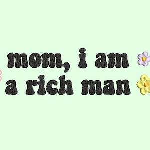 Rich Man Embroidery file