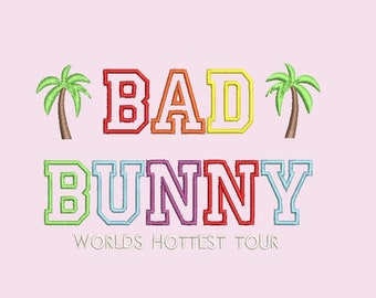 Bad Bunny Embroidery file