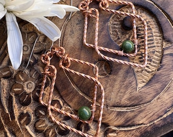 Canadian jade earrings