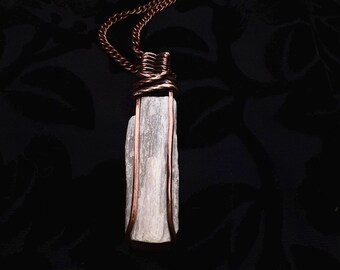 Wire Wrapped Selenite Pendant