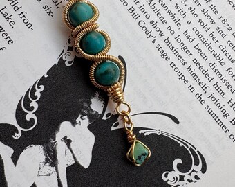 Chrysocolla turquoise spiral pedant