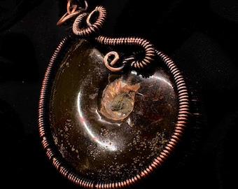 Ammonite Fossil Pendant