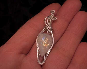 Sterling Silver Moonstone Pendant