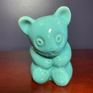MCM Vintage Itaeger Small Robin Egg Blue Bear Succulent Planter