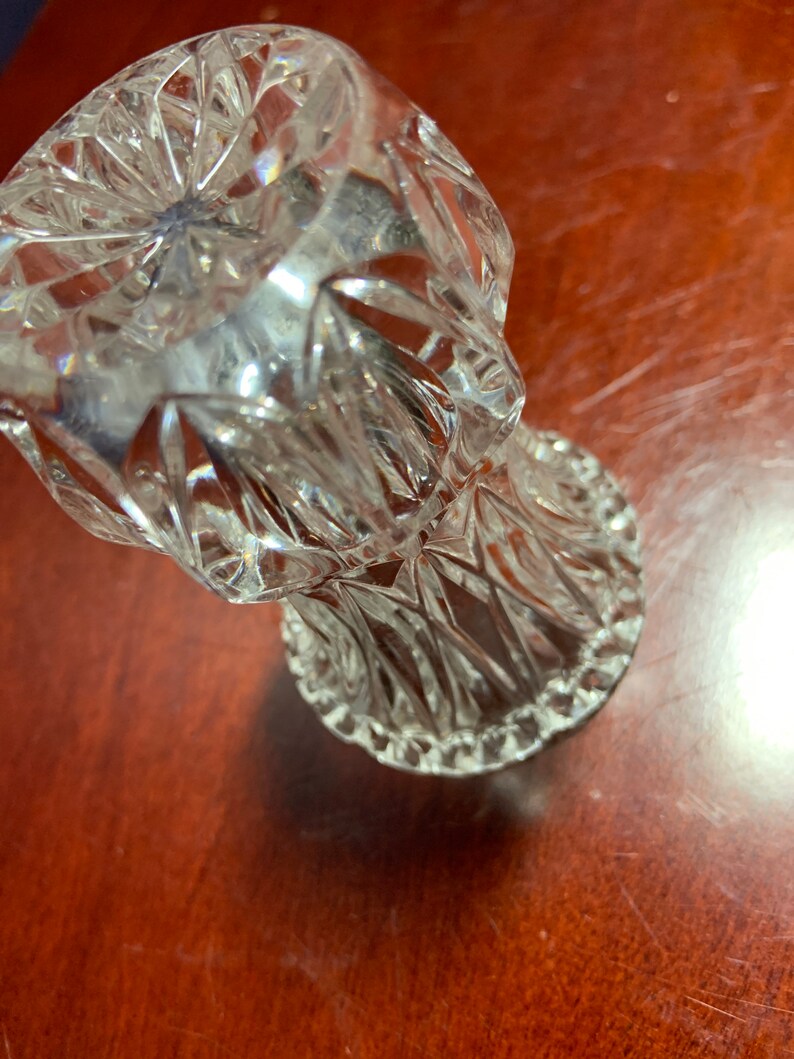 Vintage Cut Glass Toothpick Holder. See Pictures for More Etsy