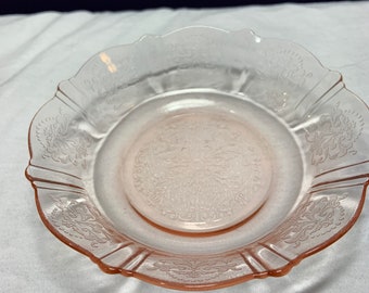 Pink Depression Glass- MacBeth Evans American Sweetheart 1930s small Bowl