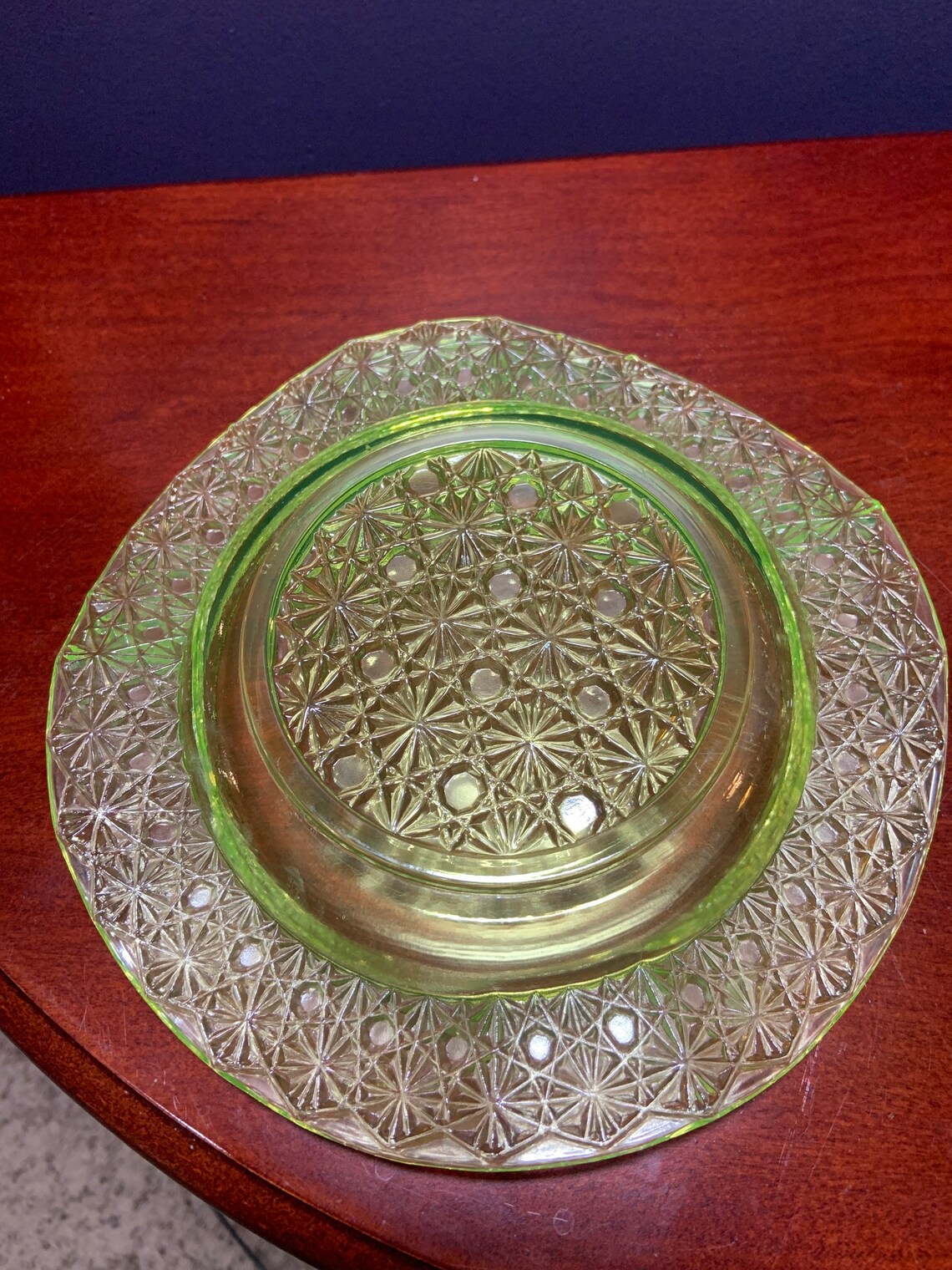 Yellow Vaseline Glass Covered Butter Dish. Mckee Queen Etsy