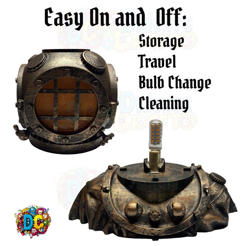 Deep‑Sea Diver Nautical Table Lamp Nightlight