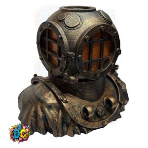 Deep‑Sea Diver Nautical Table Lamp Nightlight
