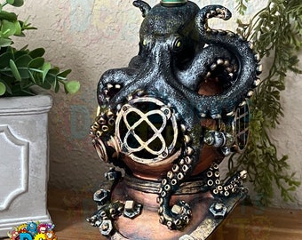 Octopus kraken incense cone back flow burner, home decor aromatherapy in a deep sea sense