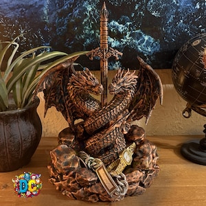 Dragon Figurine | Jewelry and Trinket storage | Letter opener | catch-all | Medieval Decor