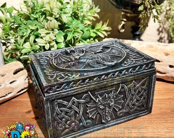 Celtic Dragon Jewelry Trinket Box