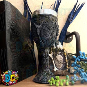 Dragon Goblet, Chalice, medieval drinkware, barware, home decor