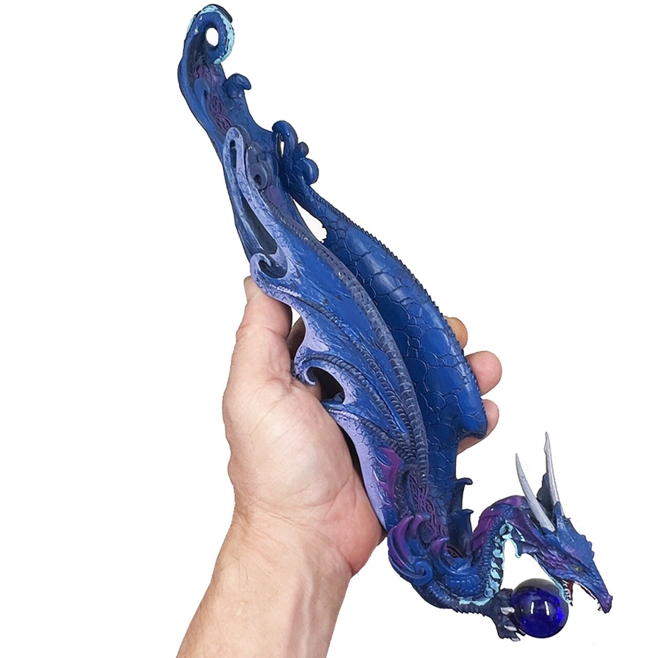 Evil Blue Dragon Incense Stick Holder for the Fantasy Dreamer Etsy