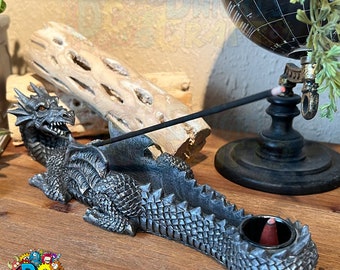 Dragon incense stick holder, incense cone burner, evil dragon, aromatherapy