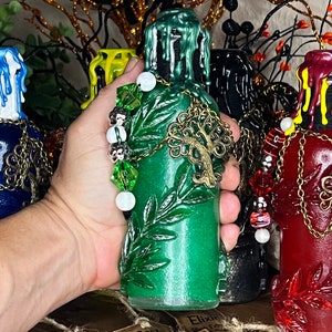 Magic swirling potion bottle, movie inspired, Halloween decoration, home decor