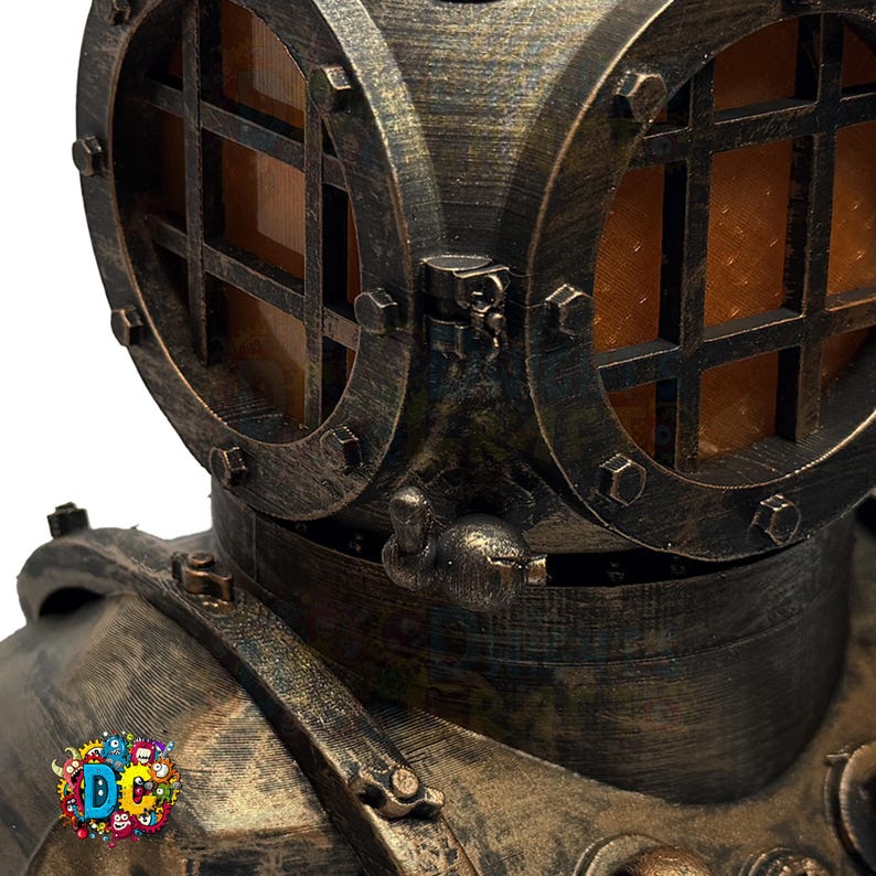 Deep‑Sea Diver Nautical Table Lamp Nightlight