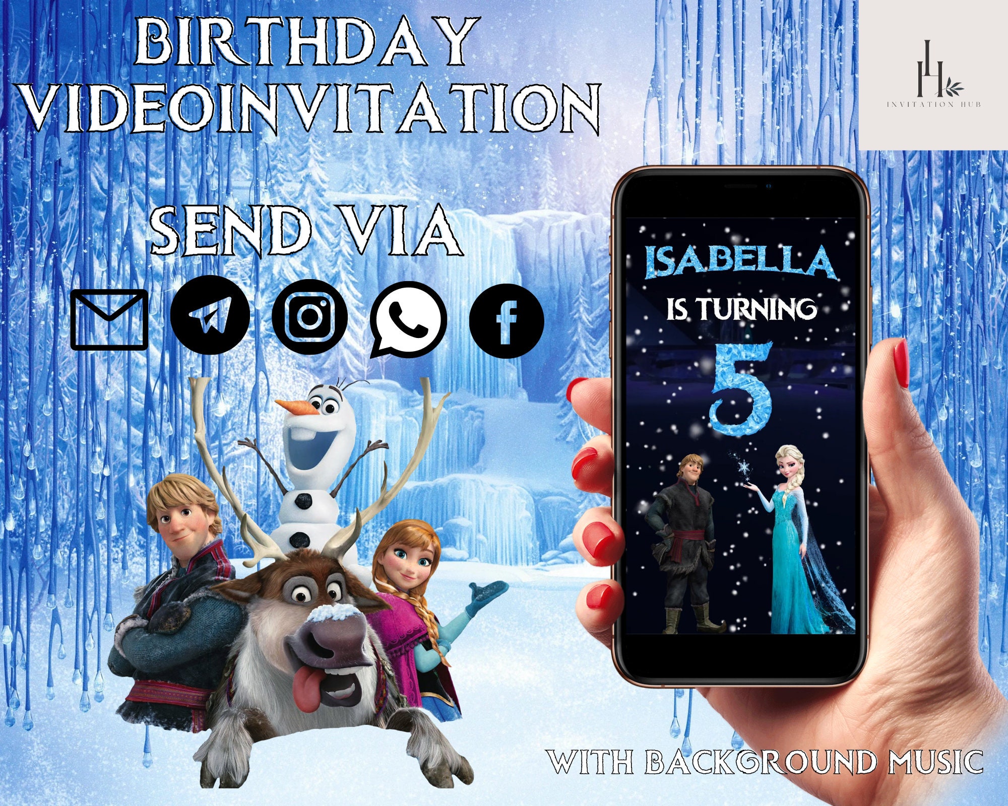 Thiết kế thiệp sinh nhật Frozen thật ngộ nghĩnh và đáng yêu cho bé yêu của bạn. Nhấn vào hình ảnh để khám phá vô vàn những ý tưởng và mẫu thiệp sinh nhật phong cách Frozen cực xinh đẹp.