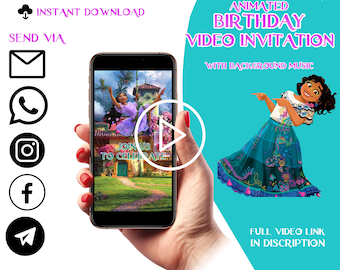 Encanto Birthday Party Personalized Video Invitation, Encanto Invitation, Encanto Party