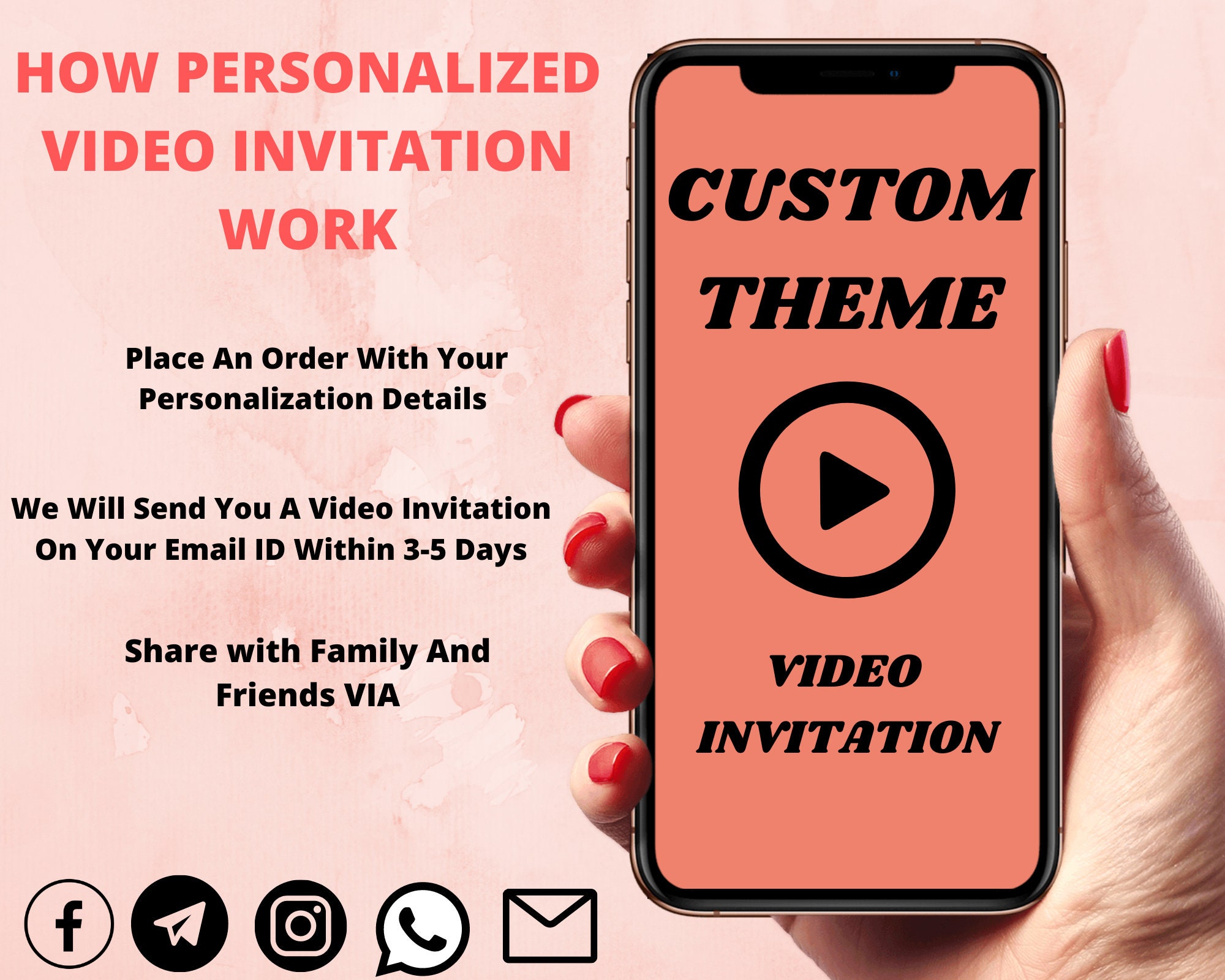 PERSONALIZED Video Invitation, Custom Animated Video Invitation - Etsy