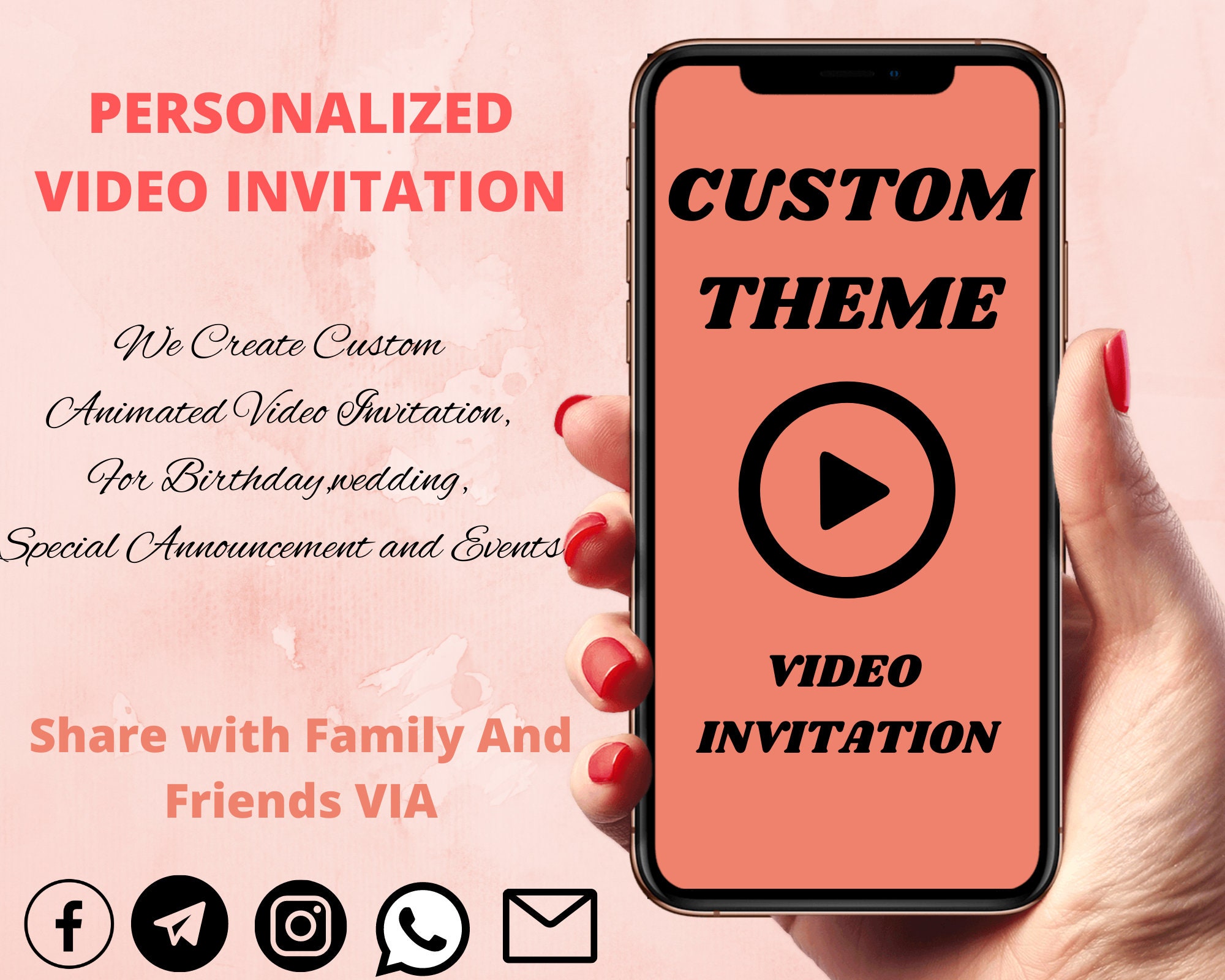 PERSONALIZED Video Invitation Custom Animated Video - Etsy PERSONALIZED Video Invitation Custom Animated Video - Etsy