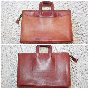 Schlesinger Leather Briefcase - Etsy