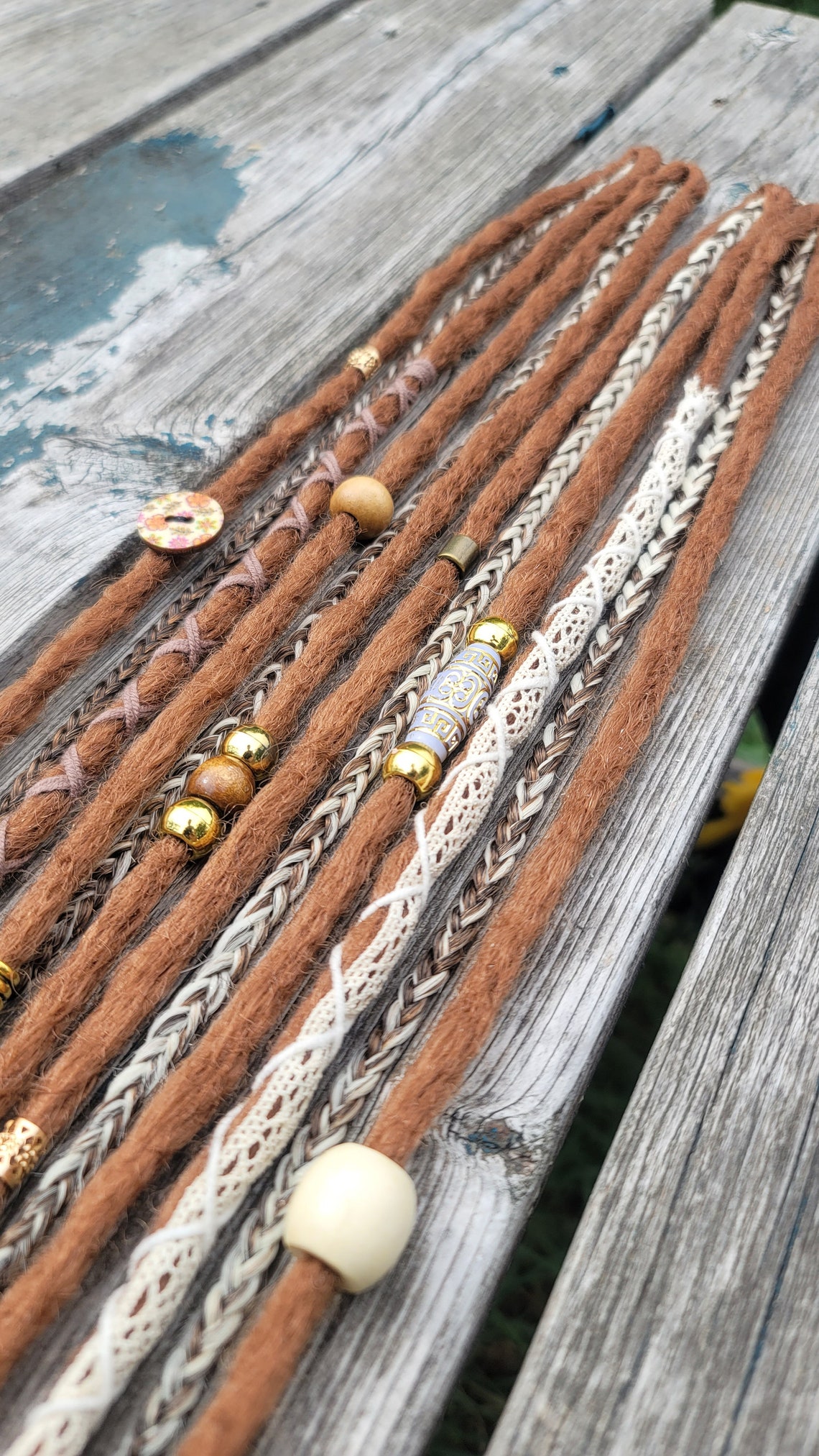 2 Dreadlocks and Braids Clips Etsy