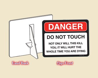 Do Not Touch Desk Sign - Etsy