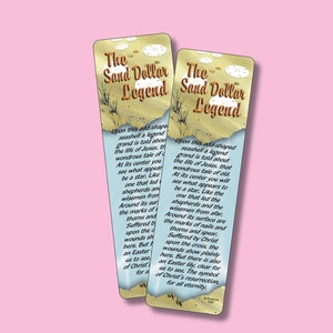 The Sand Dollar Legend - Upon this odd-shaped seashell a legend  - Verse Bookmarks