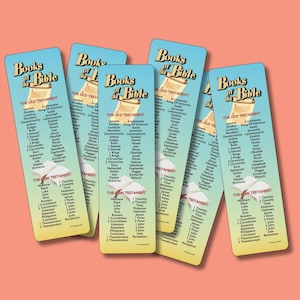 BOOKS of THE BIBLE - The Old and New Testament - Verse Bookmarks