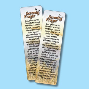 Serenity Prayer - The Full (Longer) Version - Prayer, Contemplation - Verse Bookmarks