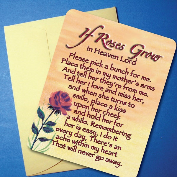 Roses Grow in Heaven Etsy