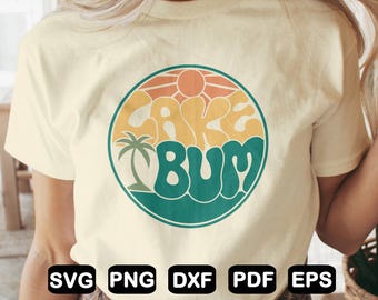 Retro Lake Bum Svg: Lake Life Design Png (Digital Files)