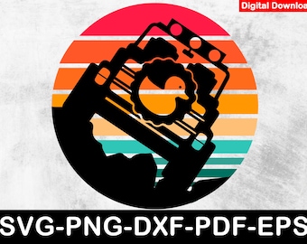 Retro 4x4 Mountain SVG: Off Road Car Decal (Digital Download)