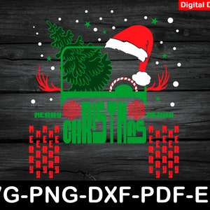 Christmas 4x4 Off Road Svg, Santa Claus Hat Off Road Svg, Merry Christmas Car Design, Svg File For Cricut, Instant Download, Png, Dxf, Eps